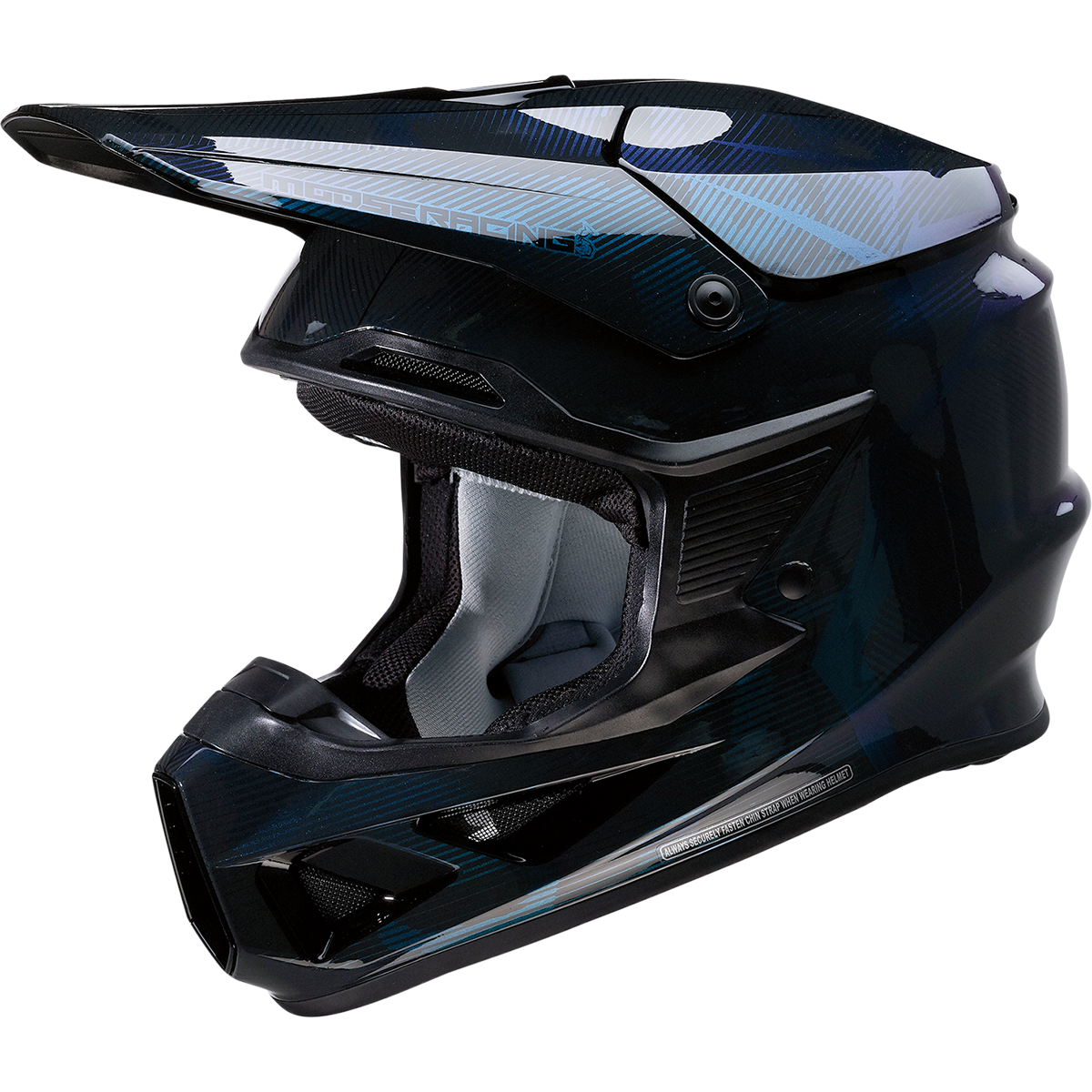 MOOSE RACING F.I. Helmet - Agroid Camo - MIPS? - Iridescent Blue - 3XL 0110-7758 by Moose Racing