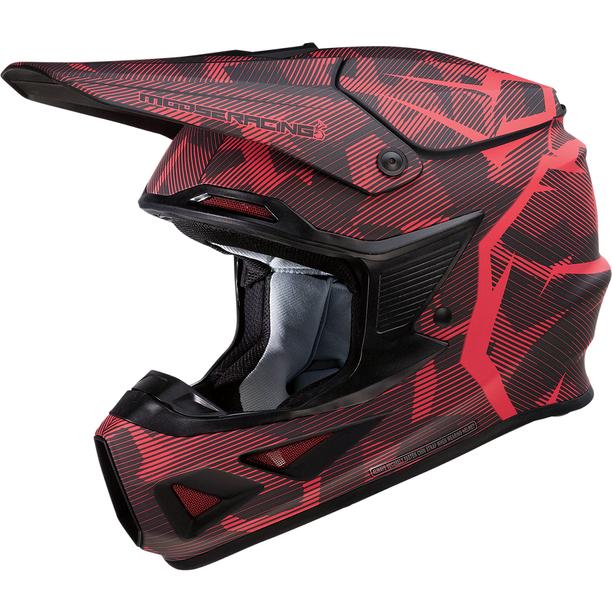 MOOSE RACING F.I. Helmet - Agroid Camo - MIPS? - Red/Black - XS 0110-7759 by Moose Racing