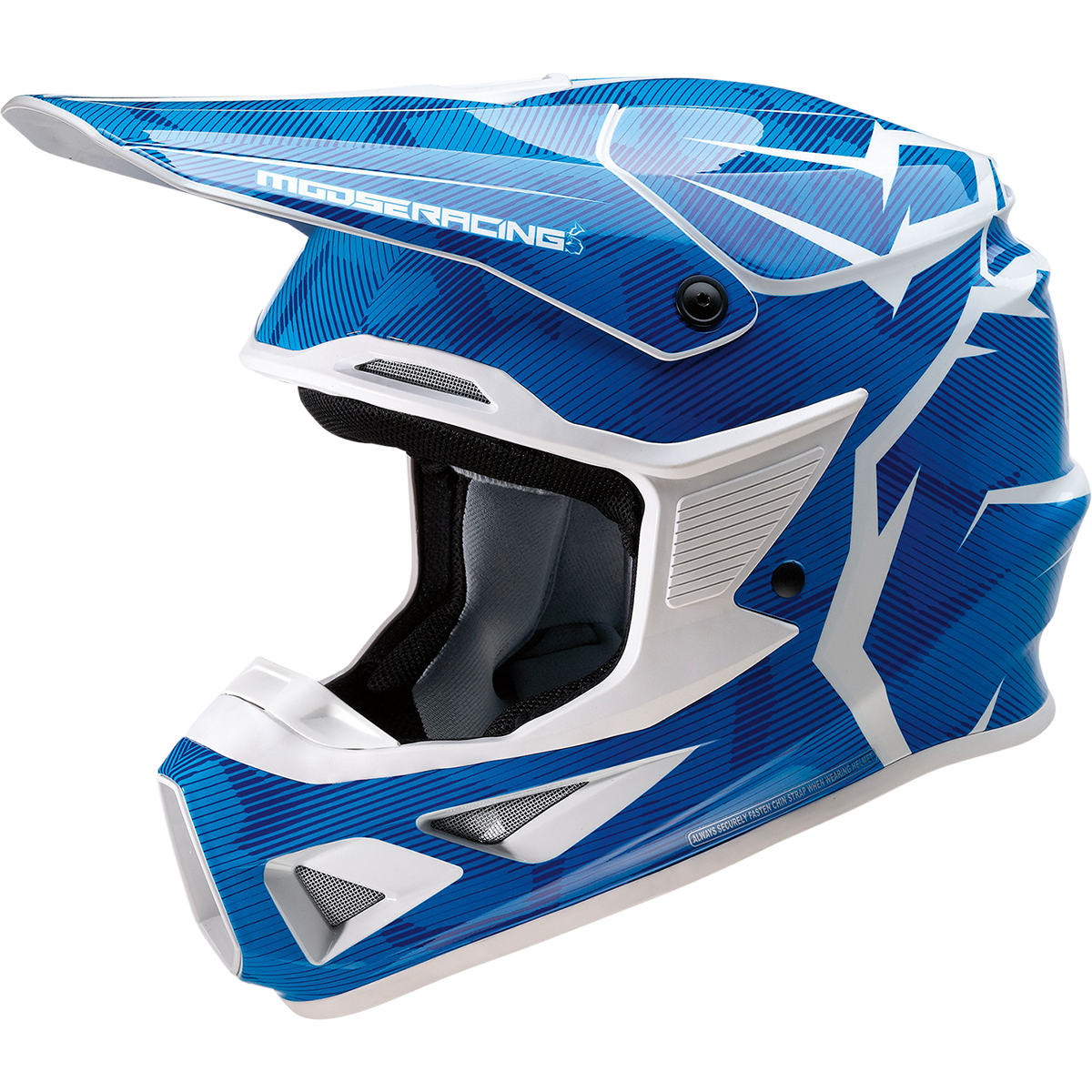 MOOSE RACING F.I. Helmet - Agroid Camo - MIPS? - Blue/White - Large 0110-7769 by Moose Racing