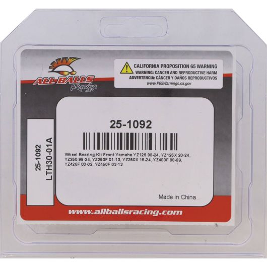 All Balls Wheel Bearing Front 25-1092