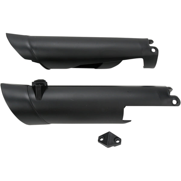 Acerbis Lower Fork Covers for Inverted Forks - Black 2113750001