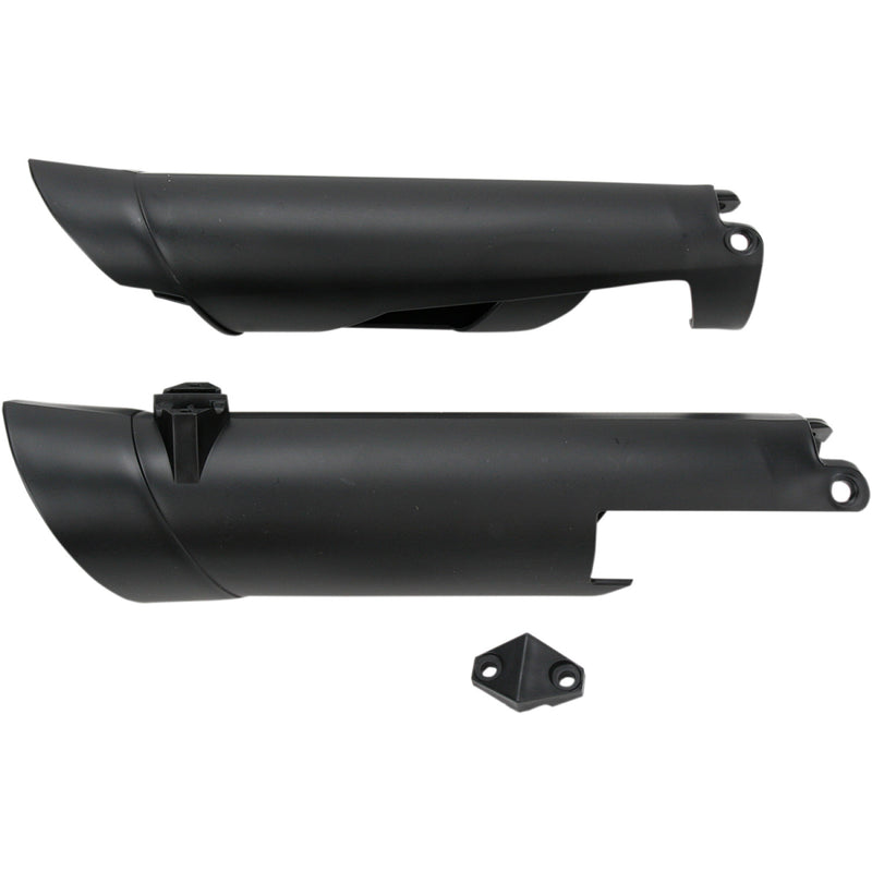 Acerbis Lower Fork Covers for Inverted Forks - Black 2113750001