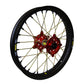 Wheel Rear 2.15x18 Red Hub Blk Rim/Gld Spoke/Blk Nipple