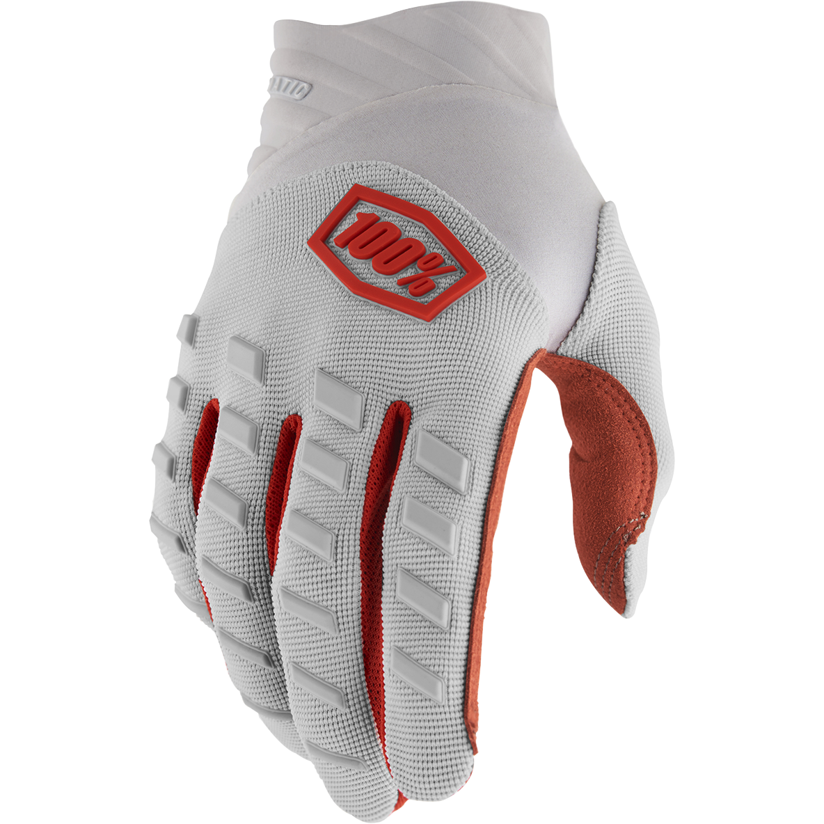 100% Airmatic Gloves - Silver - Large 10000-00042