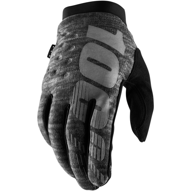 100% Brisker Gloves - Heather Gray - 2XL 10003-00024