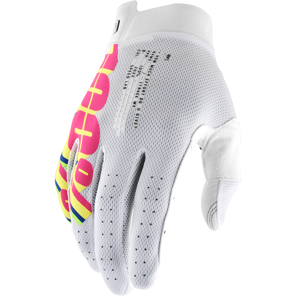 100% iTrack Gloves - System White - Small 10008-00040