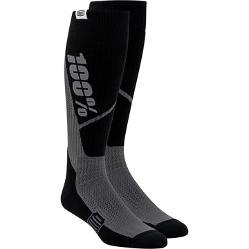 100% Torque Comfort Moto Socks - Black - Large/XL 20053-00002