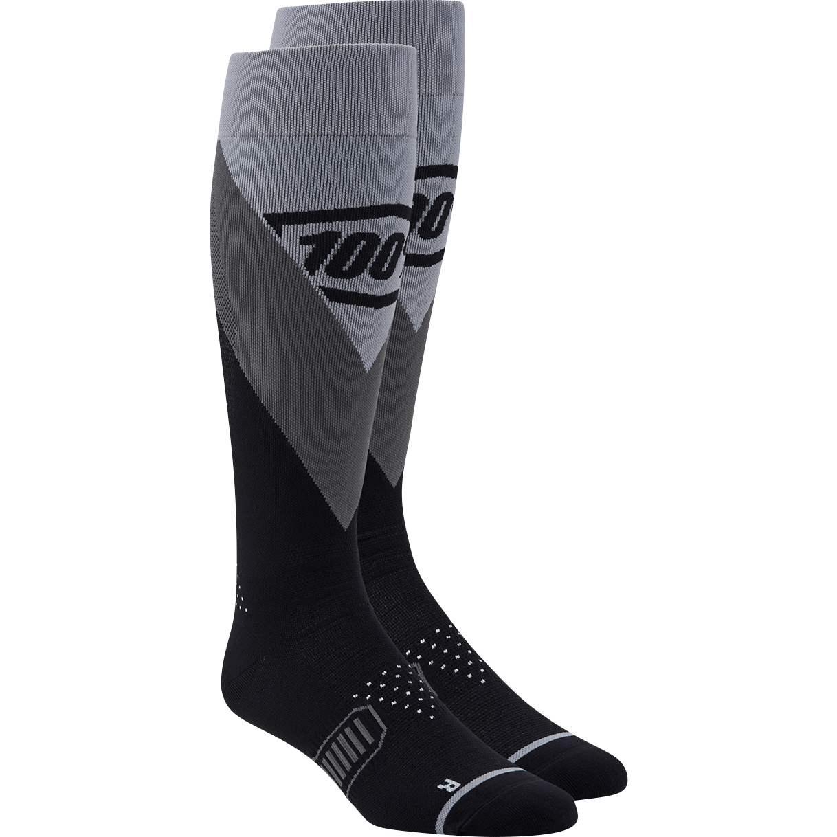 100% Hi-Side Performance Socks - Black - Large/XL 20054-00010