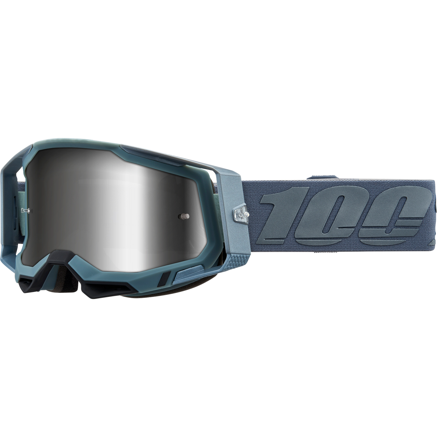 100% Racecraft 2 Goggles - Battleship - Silver Mirror 50010-00017