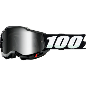 100% Accuri 2 Junior Goggles - Black - Silver Mirror 50025-00010