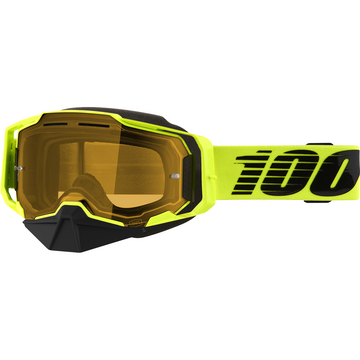 100% Armega Snow Goggles - Nuclear Citrus - Yellow 50007-00003