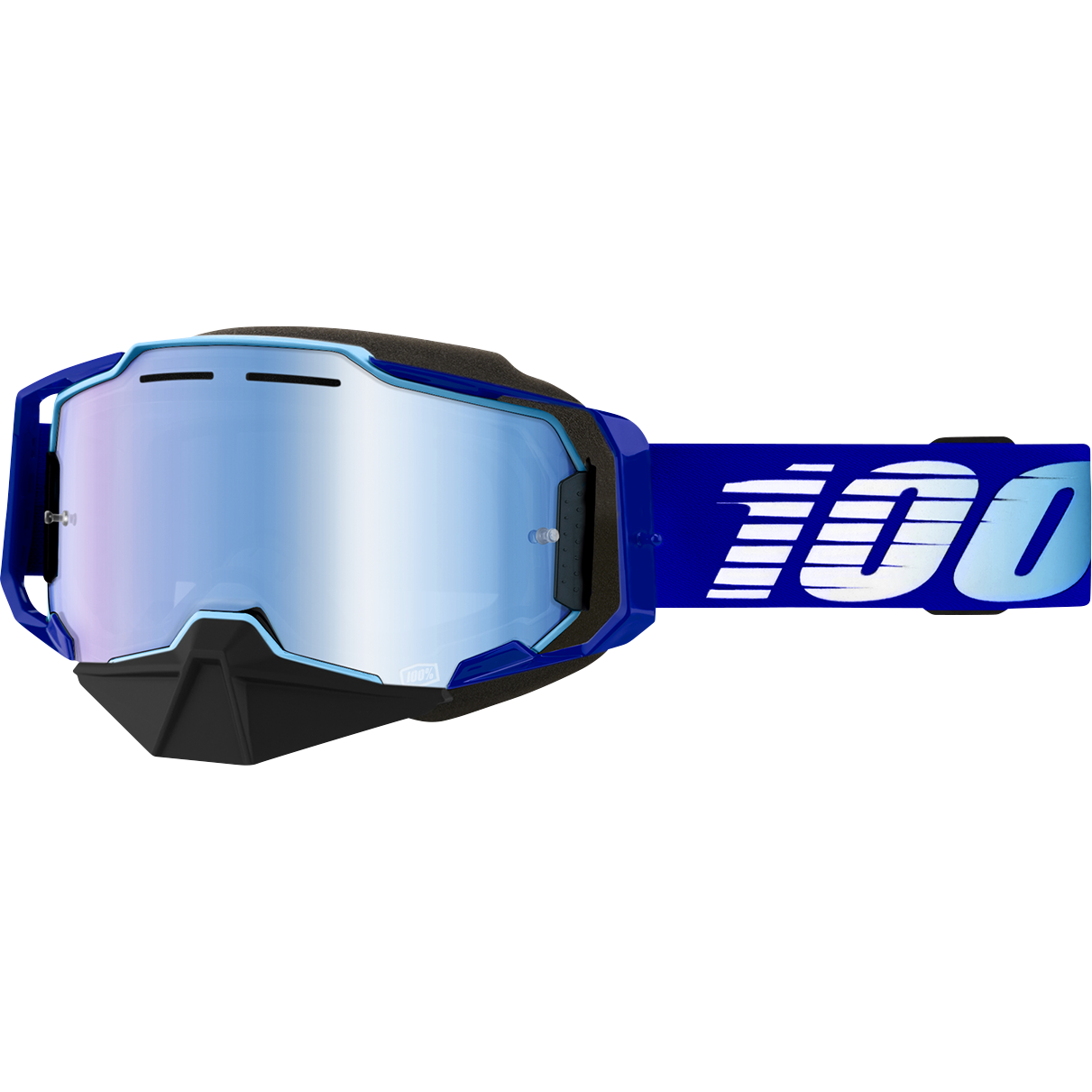 100% Armega Snow Goggles - Royal - Blue Mirror 50008-00004