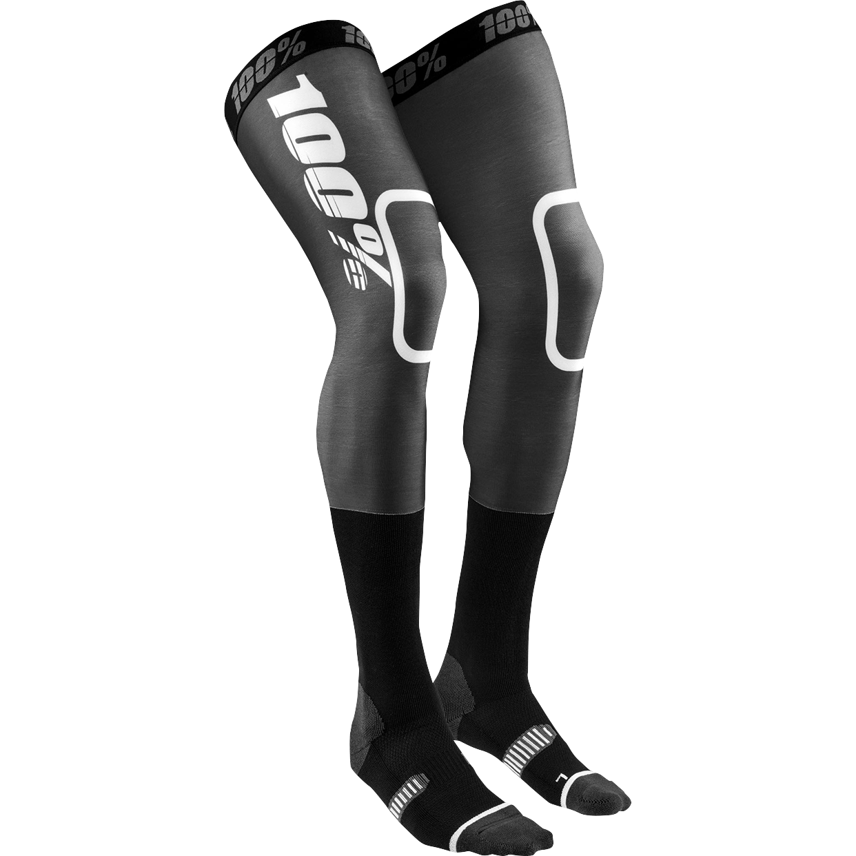 100% REV Knee Brace Performance Moto Socks - Large/XL 20052-00002