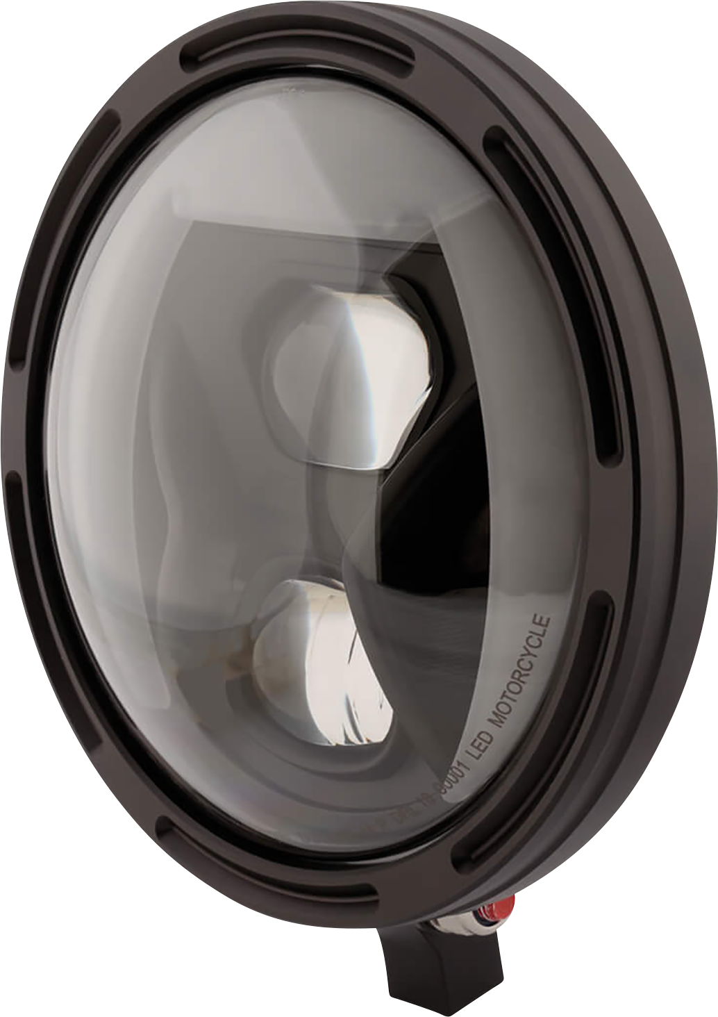 Highsider Adaptive Headlight - 7" - Bottom Mount - Black 223-257