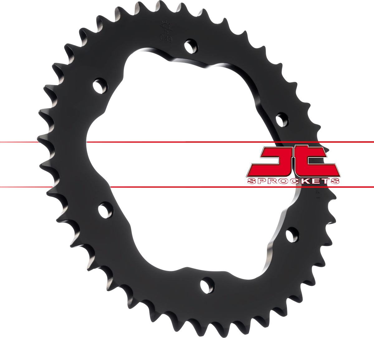 JT SPROCKETS Rear Sprocket - 41 Tooth - Ducati JTR761.41 by JT Rear Sprockets   Steel Type