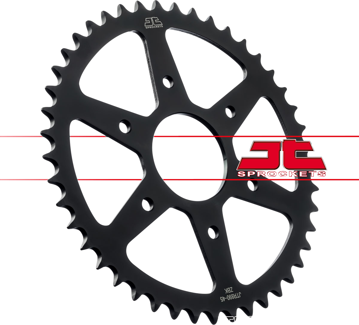 JT SPROCKETS Rear Sprocket - 45 Tooth - KTM/Husqvarna JTR890.45ZBK by JT Rear Sprockets   Steel Type