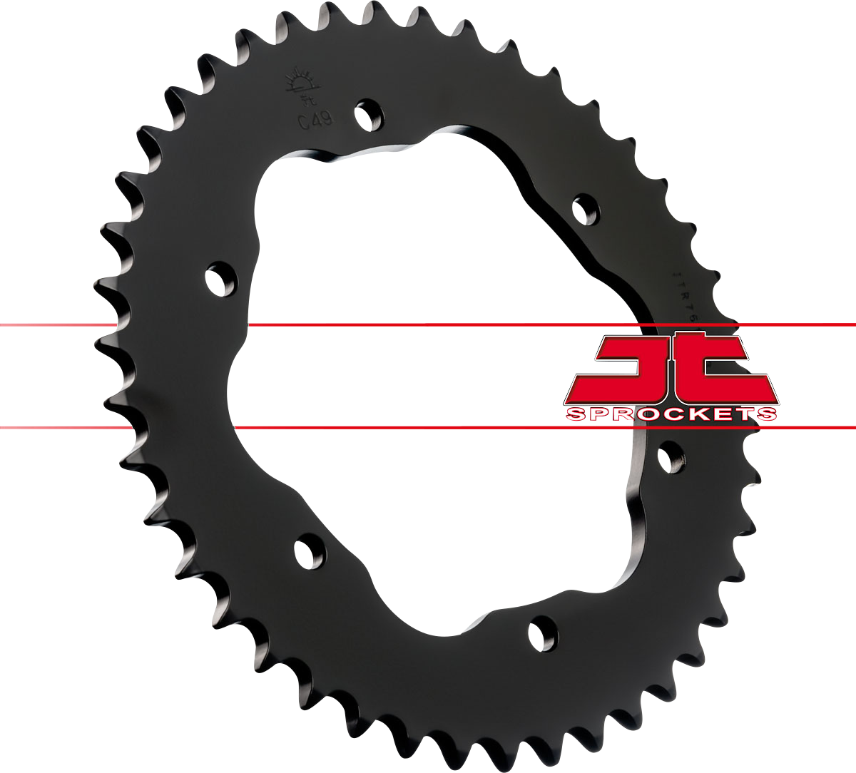 JT SPROCKETS Rear Sprocket - 43 Tooth - Ducati JTR761.43 by JT Rear Sprockets   Steel Type