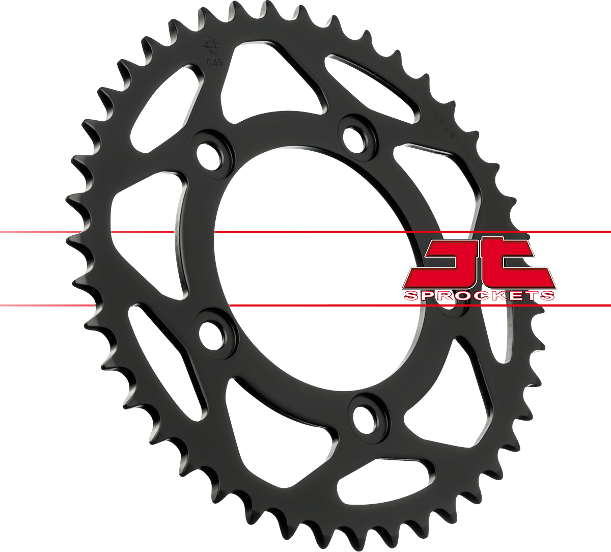 JT SPROCKETS Rear Sprocket - 43 Tooth - Ducati JTR746.43 by JT Rear Sprockets   Steel Type