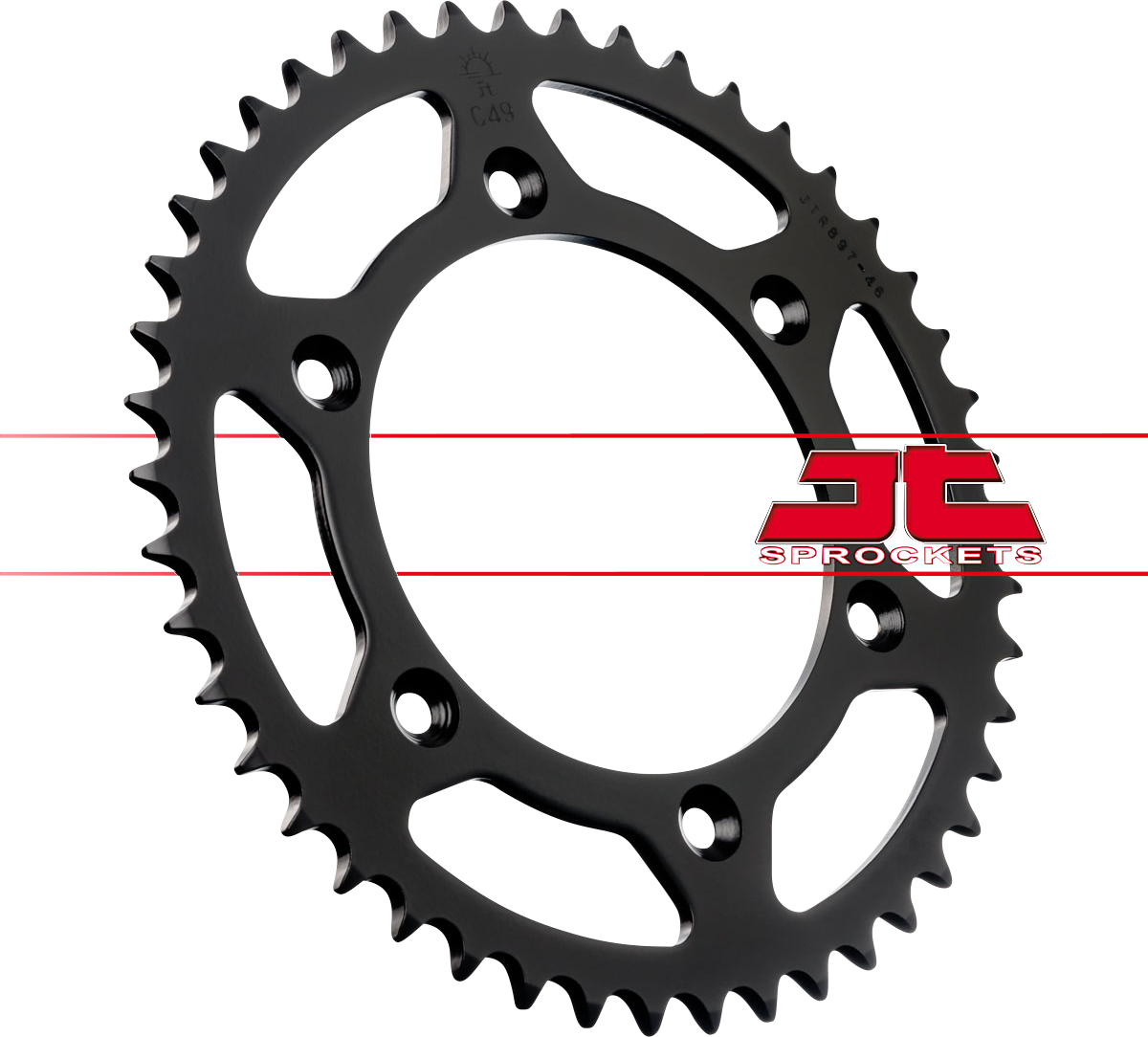 JT SPROCKETS Rear Sprocket - 46 Tooth - KTM/Husaberg/Husqvarna JTR897.46 by JT Rear Sprockets   Steel Type