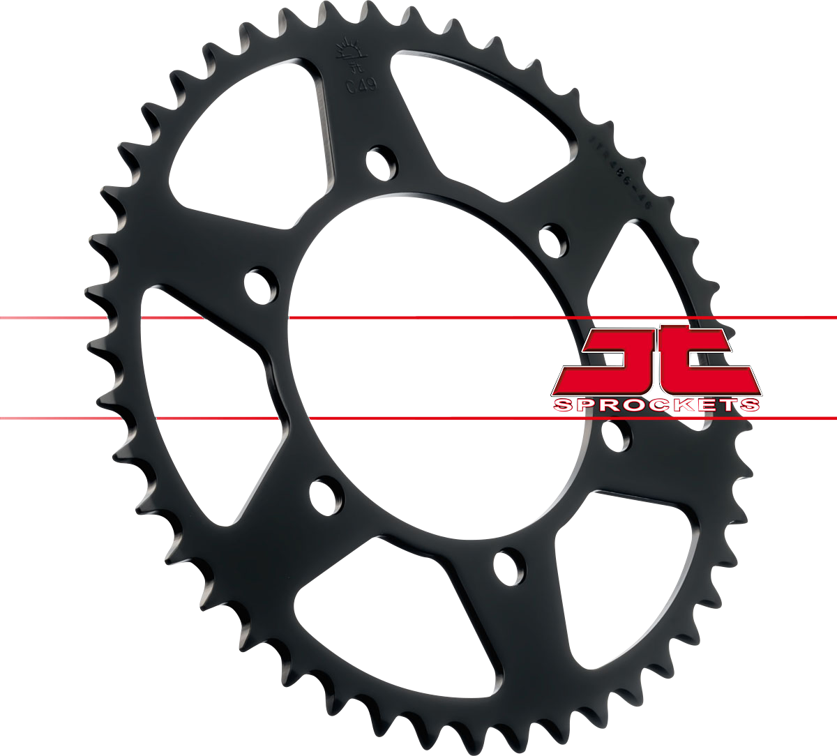 JT SPROCKETS Rear Sprocket - 46 Tooth - Kawasaki/Suzuki JTR486.46 by JT Rear Sprockets   Steel Type