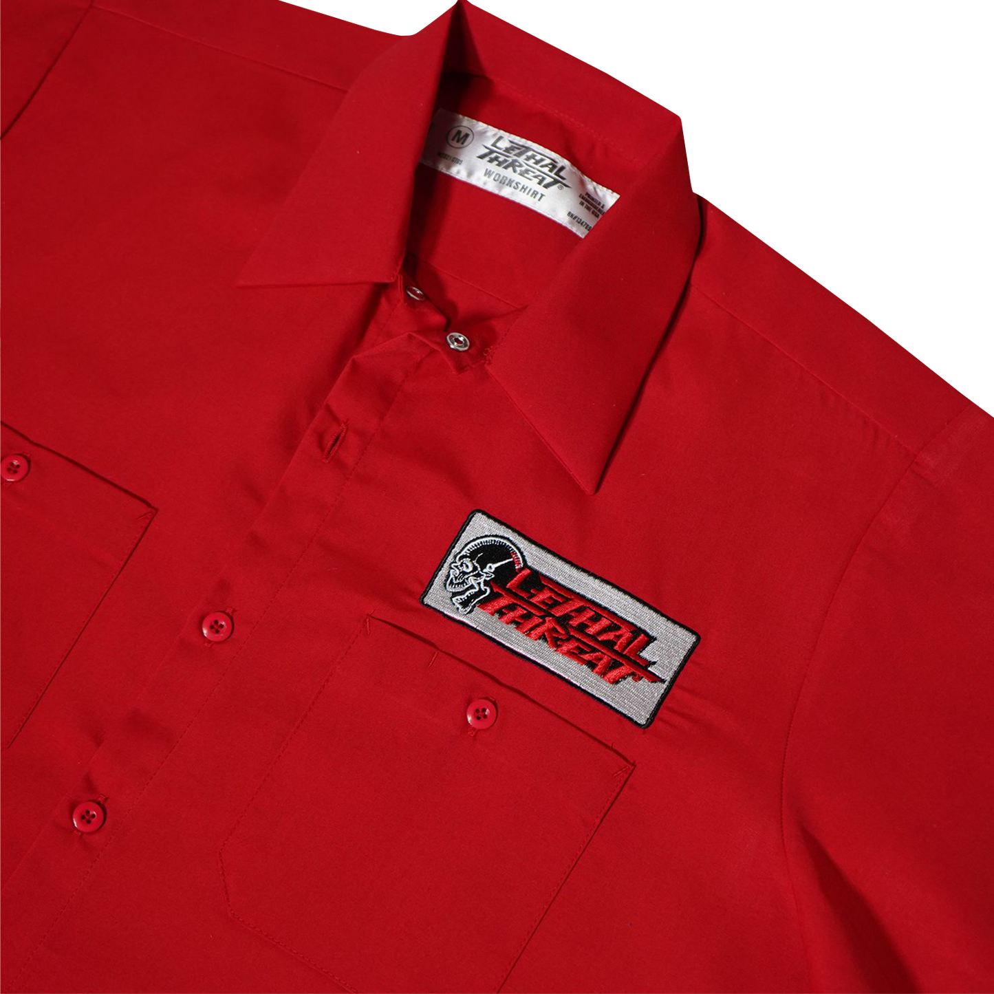 LETHAL THREAT Not for the Slow Skull Shop Shirt - Red - Medium DG60162M