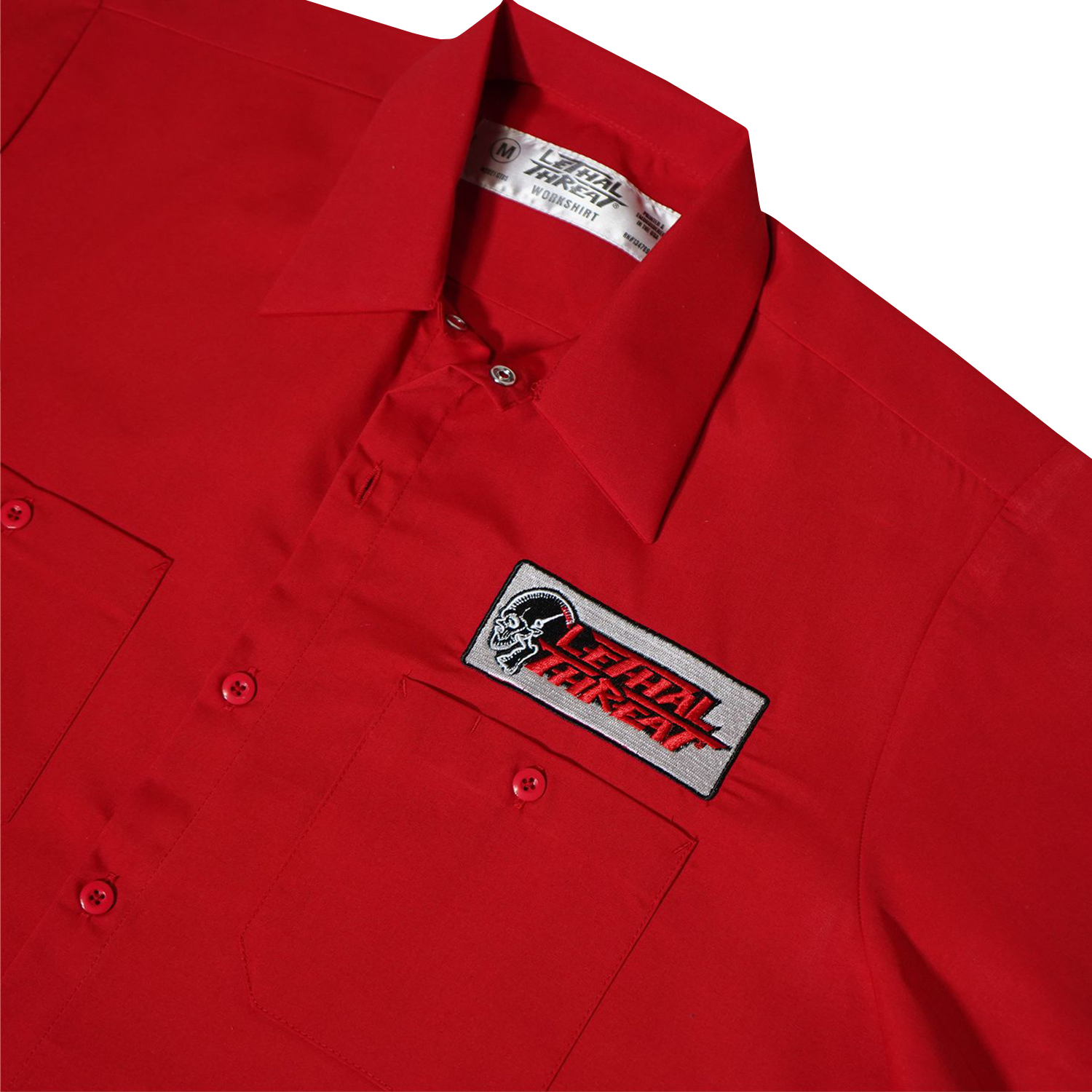 LETHAL THREAT Not for the Slow Skull Shop Shirt - Red - 3XL DG60162XXXL