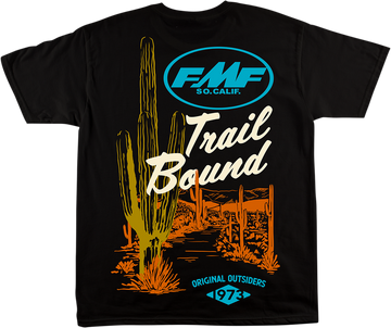 FMF Trailbound T-Shirt - Black - 2XL FA22118909BLK2X