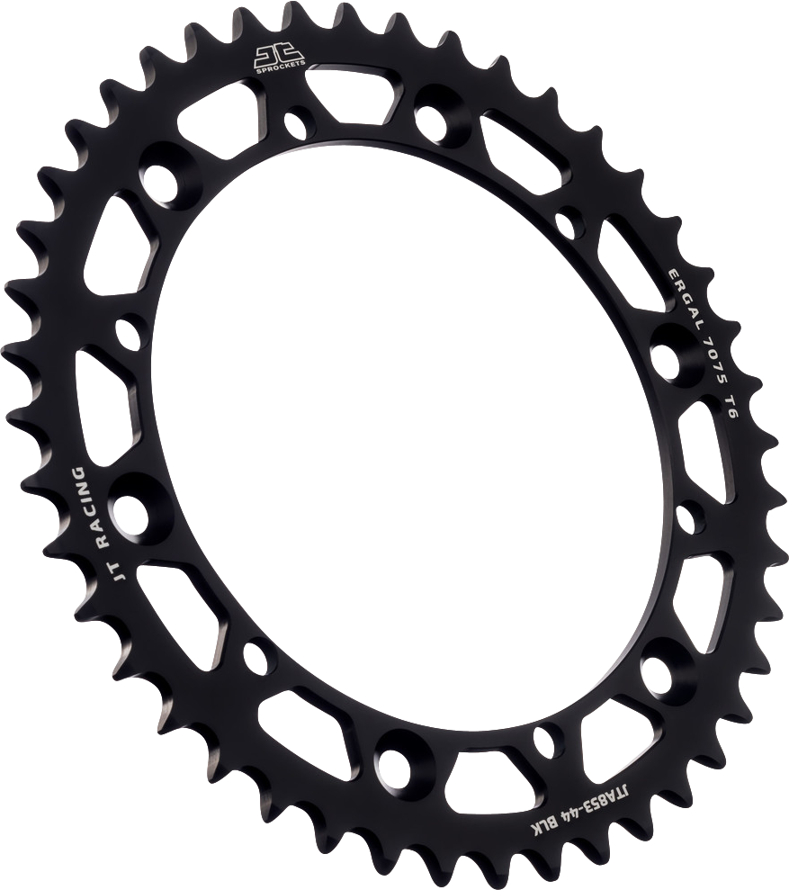 JT SPROCKETS Rear Sprocket - Black - 44 Tooth - Yamaha JTA853.44BLK by JT Rear Sprockets   Aluminum/Alloy