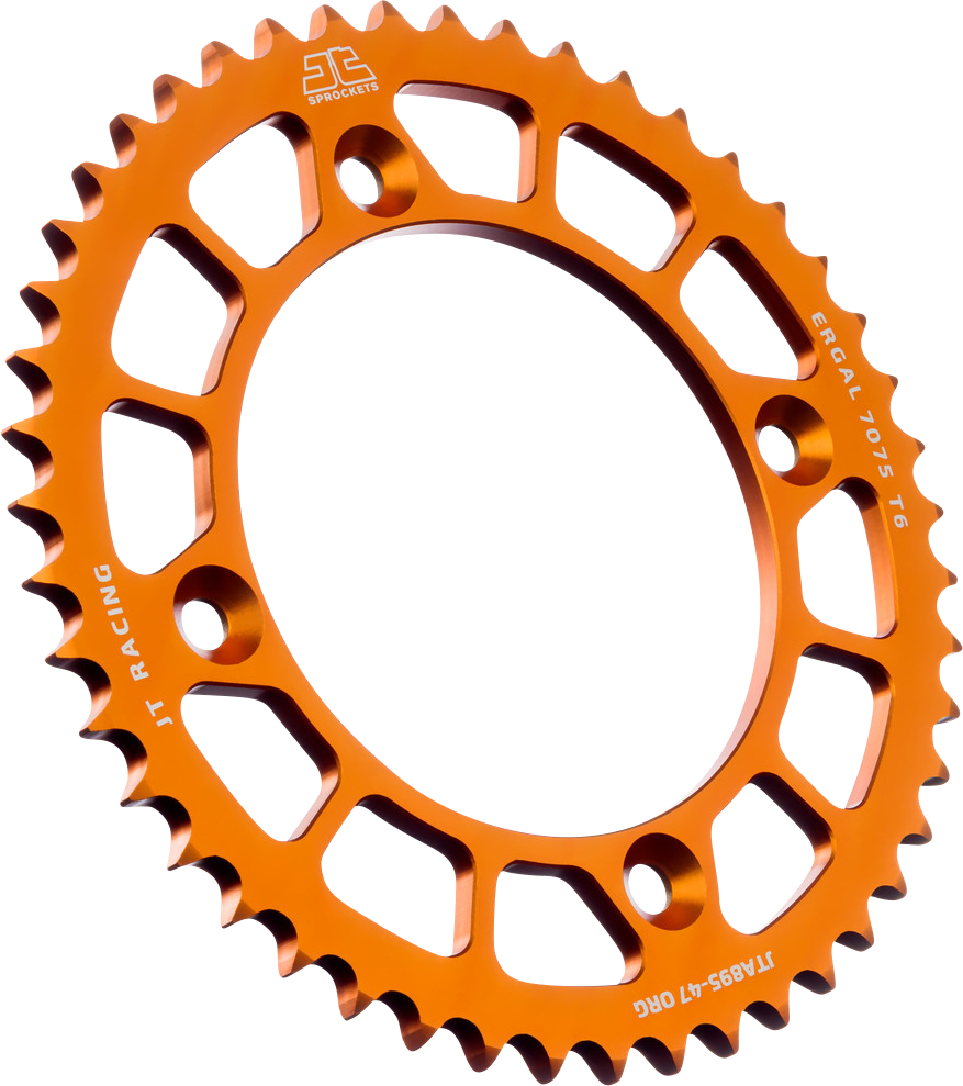 JT SPROCKETS Rear Sprocket - Orange - 47 Tooth - KTM JTA895.47ORG by JT Rear Sprockets   Aluminum/Alloy