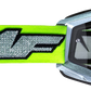 FMF PowerBomb Goggles - Rocket - Silver Lime - Clear F-50036-00011