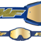 FMF PowerBomb Goggles - Rocket - Deep Navy - Gold Mirror F-50037-00010