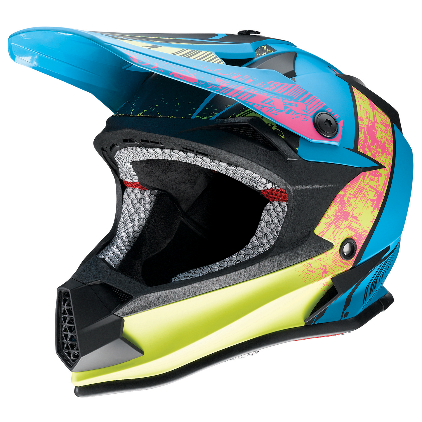 Z1R Youth F.I. Helmet - Fractal - MIPS? - Matte Blue/Hi-Viz - Small 0111-1514