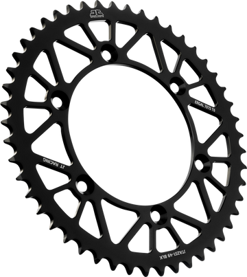 JT SPROCKETS Rear Sprocket - Black - 49 Tooth - Yamaha JTA251.49BLK by JT Rear Sprockets   Aluminum/Alloy