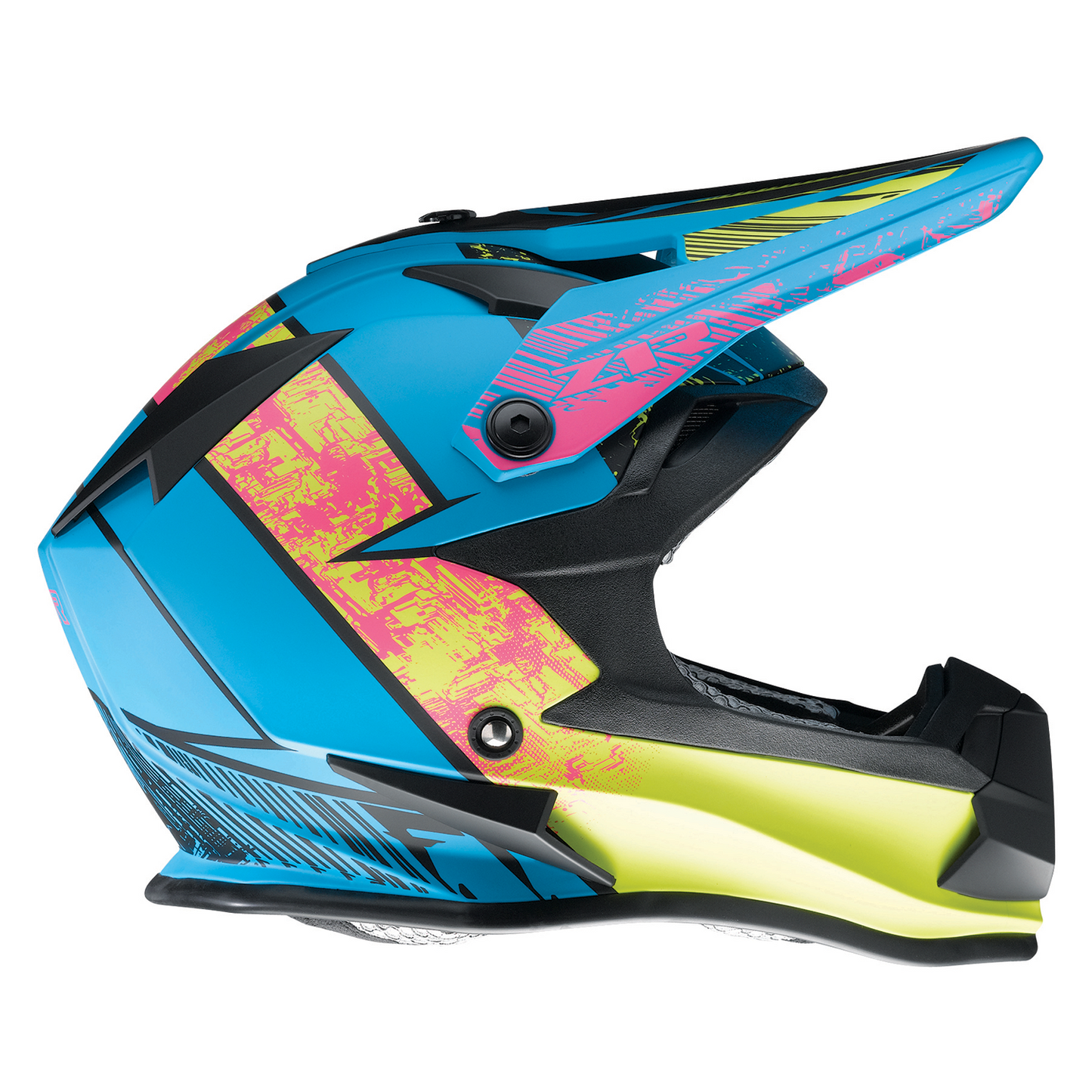 Z1R Youth F.I. Helmet - Fractal - MIPS? - Matte Blue/Hi-Viz - Small 0111-1514