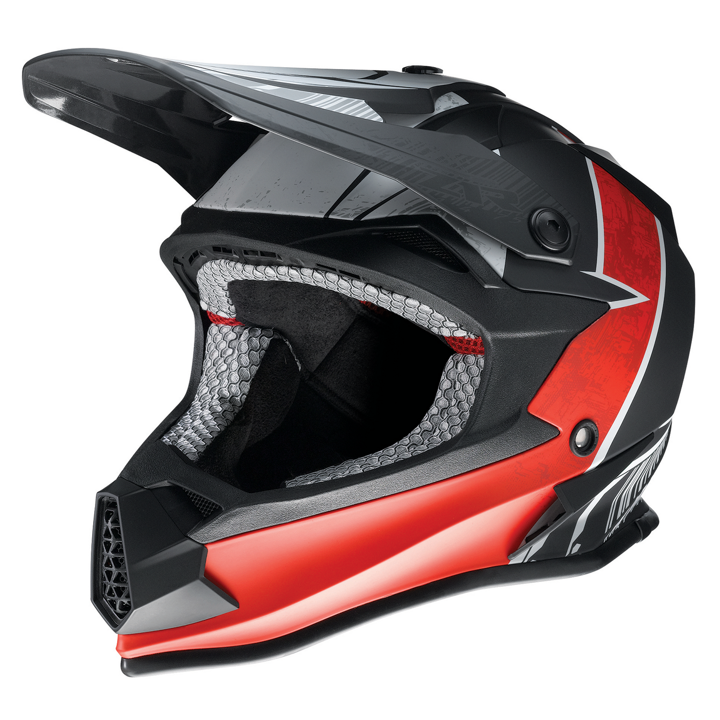 Z1R Youth F.I. Helmet - Fractal - MIPS? - Matte Black/Red - Small 0111-1517