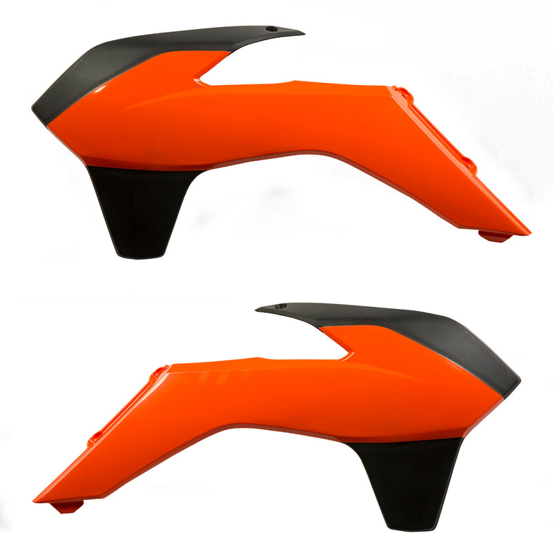 Acerbis Radiator Shrouds - '16 Orange/Black 2314255225