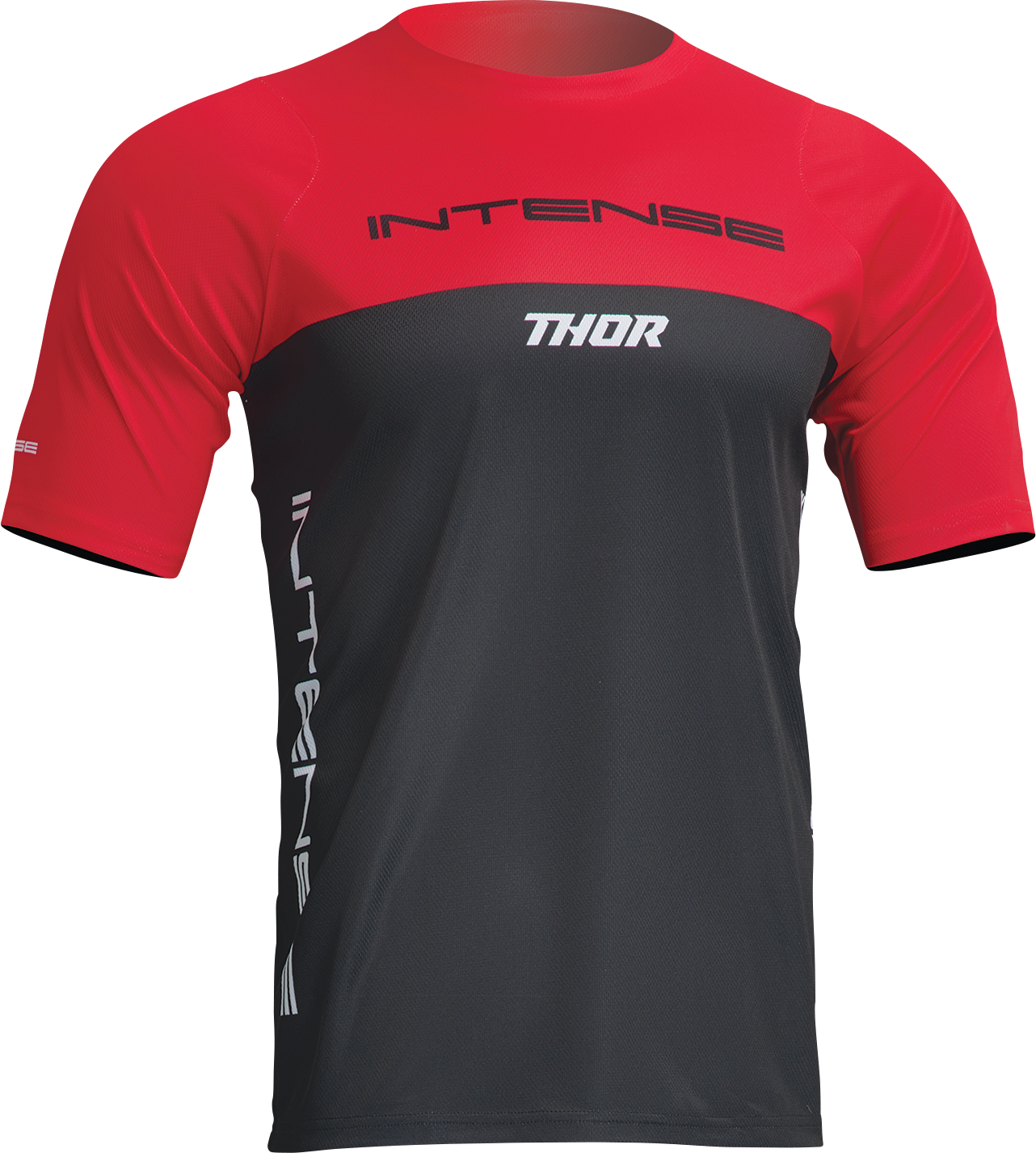 THOR Intense Assist Censis Short-Sleeve Jersey - Red/Black - Small 5020-0205