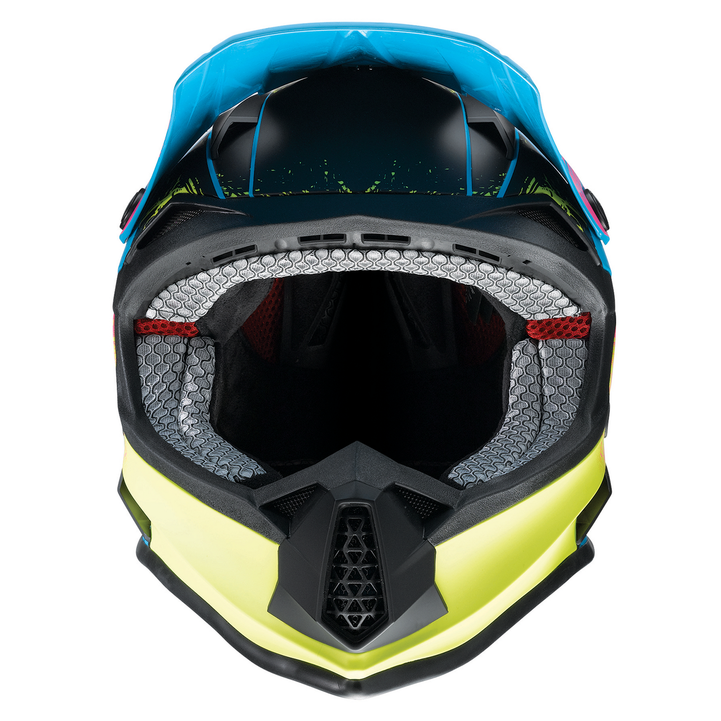 Z1R Youth F.I. Helmet - Fractal - MIPS? - Matte Blue/Hi-Viz - Large 0111-1516