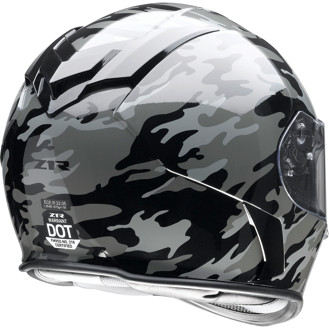 Z1R Warrant Helmet - Camo - Black/Gray - 2XL 0101-14370