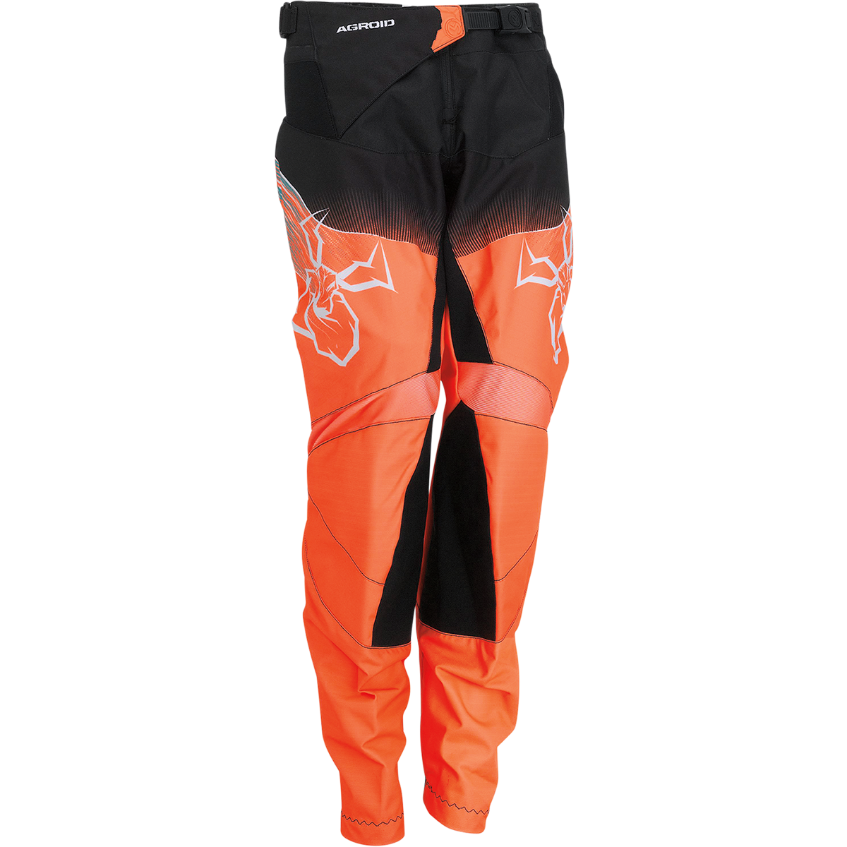 MOOSE RACING Youth Agroid Pants - Teal/Orange/Black - 18 2903-2255 by Moose Racing