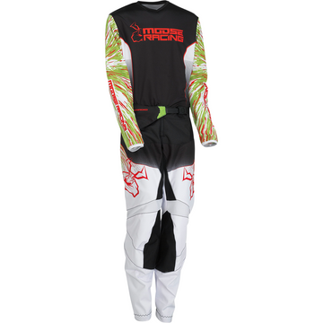 MOOSE RACING Youth Agroid Pants - Green/Red/Black - 20 2903-2274