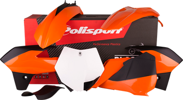 POLISPORT Body Kit - '13 - '14 OEM Orange/White/Black - SX 85 90555