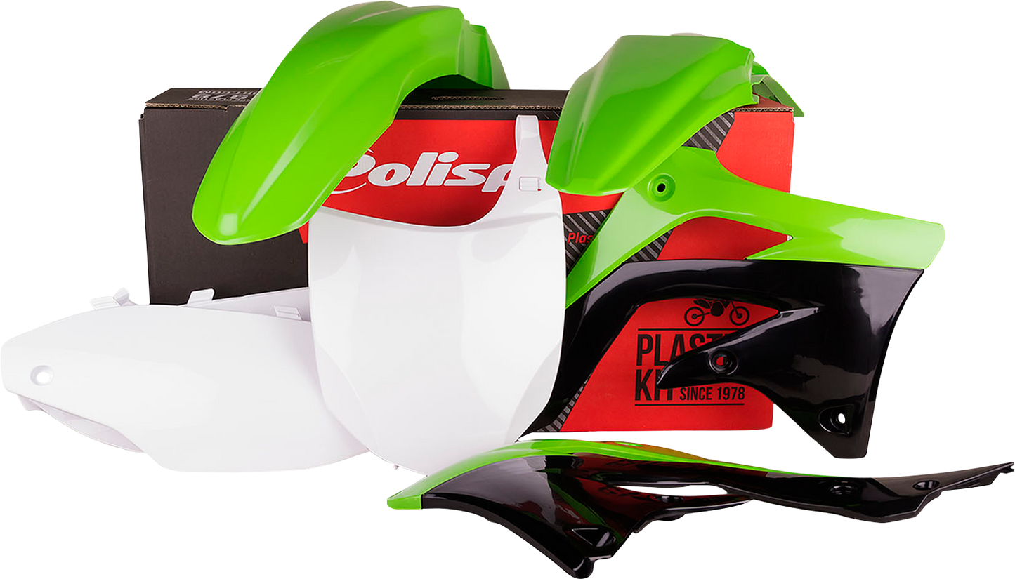 POLISPORT Body Kit - Complete - OEM Green/White/Black - KX 450F 90466