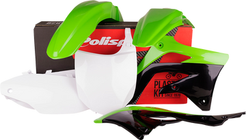 POLISPORT Body Kit - Complete - OEM Green/White/Black - KX 450F 90466