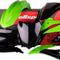 POLISPORT Body Kit - Complete - '13 OEM Green/Black - KX 250F 90542