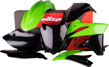 POLISPORT Body Kit - Complete - '13 OEM Green/Black - KX 250F 90542