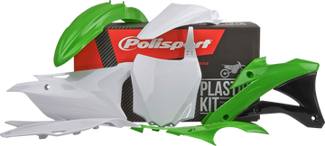 POLISPORT Body Kit - Complete - '14 - '15 OEM Green/White/Black - KX 85 90632