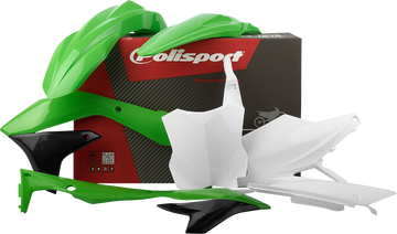 POLISPORT Body Kit - Complete - OEM Green/White/Black - KX 450F 90689