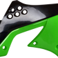 POLISPORT Radiator Cover - '09/ '11 OEM Black/Green - KX 250F 8412800004