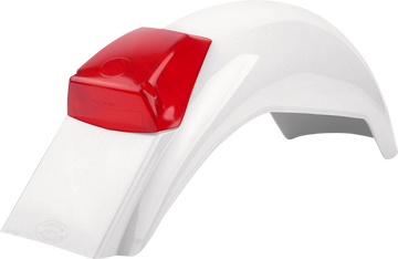 POLISPORT Fender - Rear - Enduro - White 8555700008